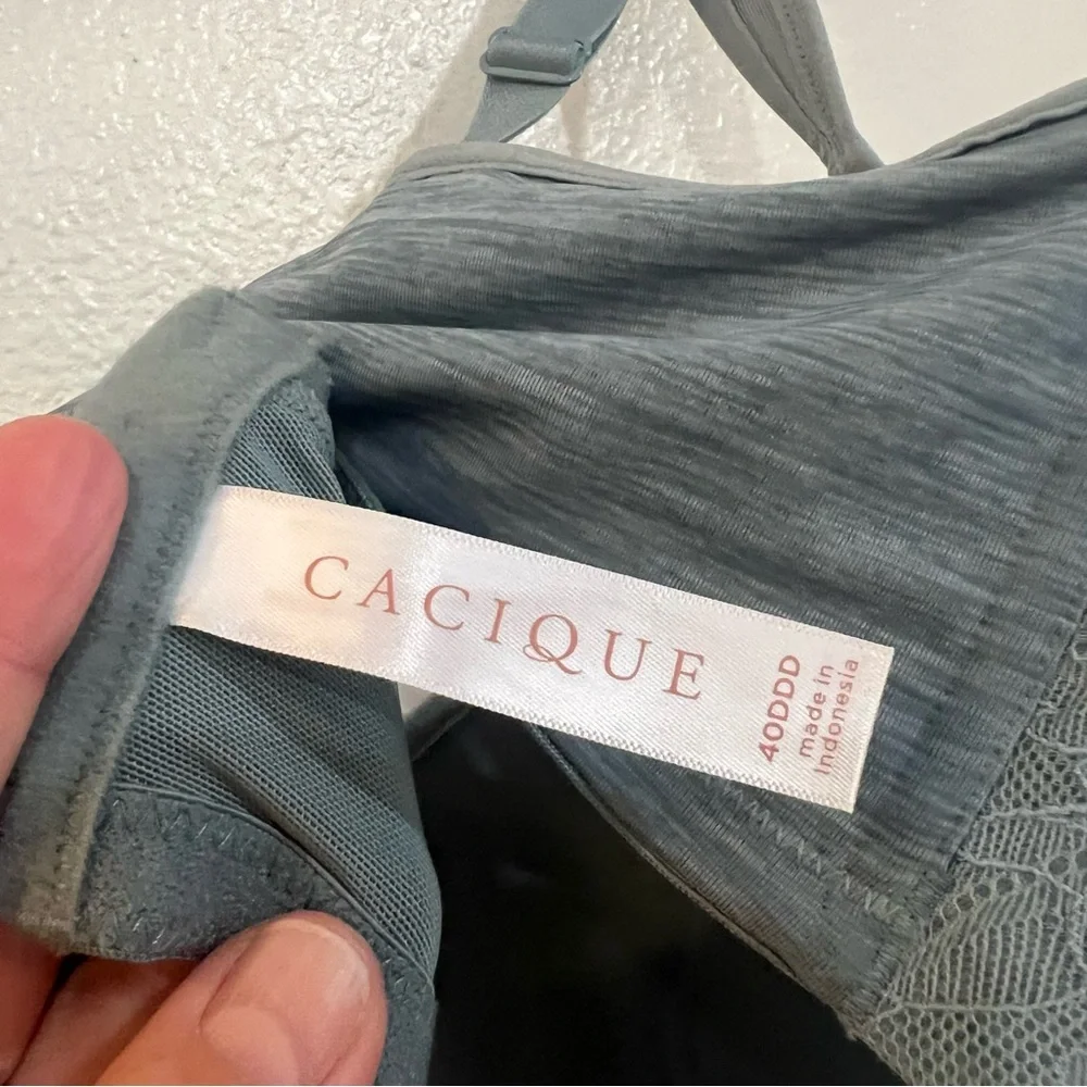 Cacique Lane Bryant Lightly Lined Smooth Balconette Underwire Bra sz 40DDD NWOT - Picture 4 of 6